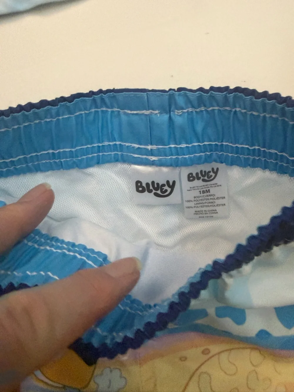 Bluey Rash Guard Swim Shorts Top 50+ UPF Travel Beach Pool Set 2 Kids 18 Month